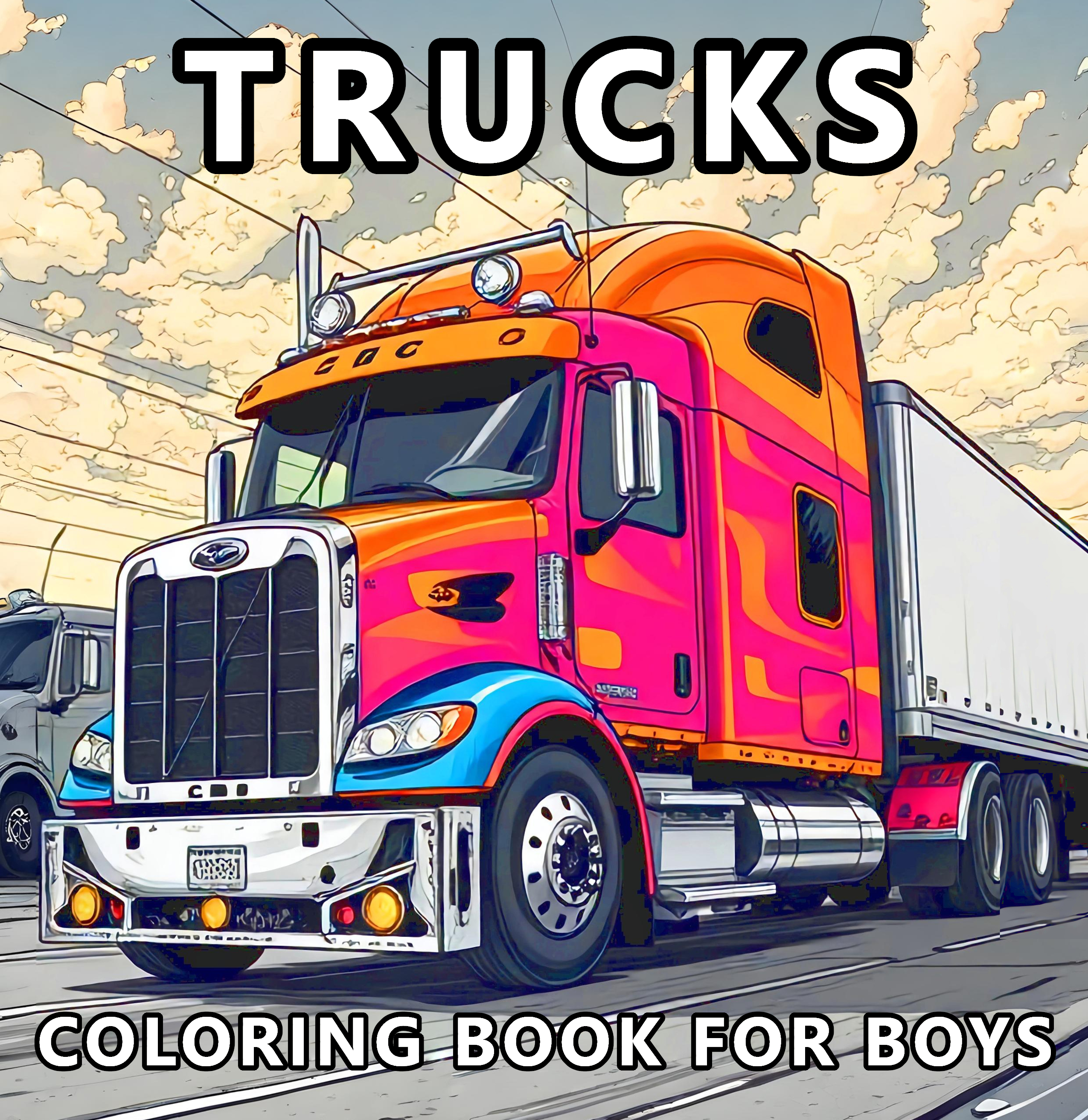 Truck coloring book